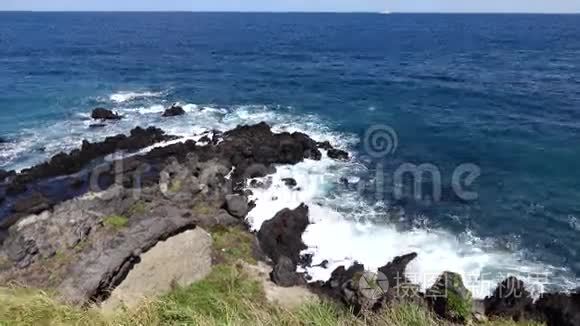 韩国济州岛的海视频