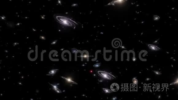 星系深场到黑色视频