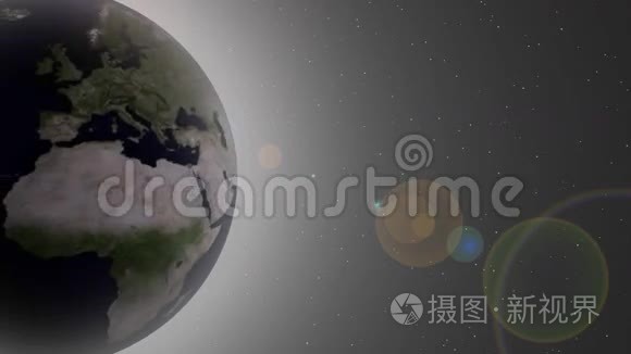 把地球从外太空转过来视频