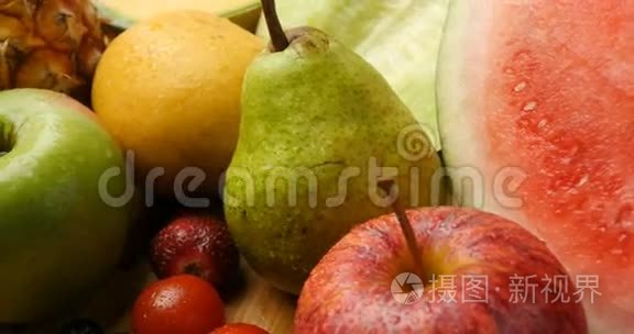 水果新鲜食品天然农业作物视频