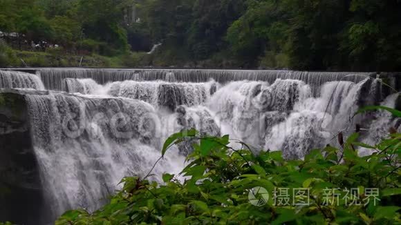 石芬瀑布，平西，新台北，台湾。 大众旅游景点
