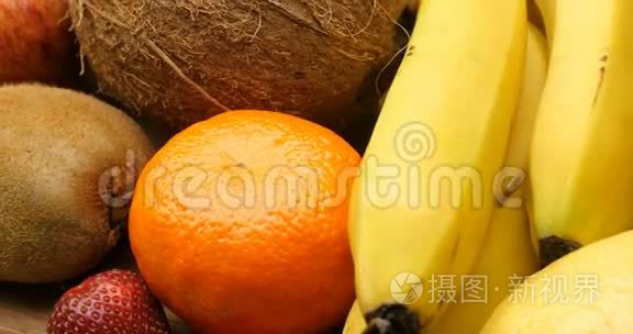 水果新鲜食品天然农业作物视频