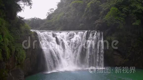 石芬瀑布，平西，新台北，台湾。 大众旅游景点