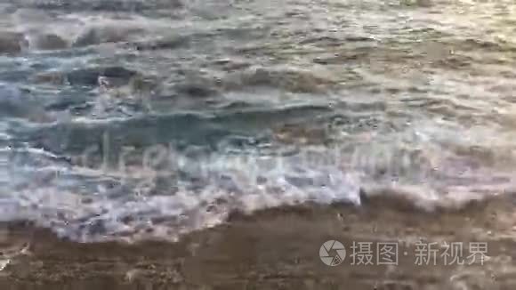 地中海石灰石岩架上的光波视频