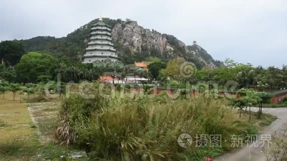 中国潮州市汕头天坛花园天坛寺视频