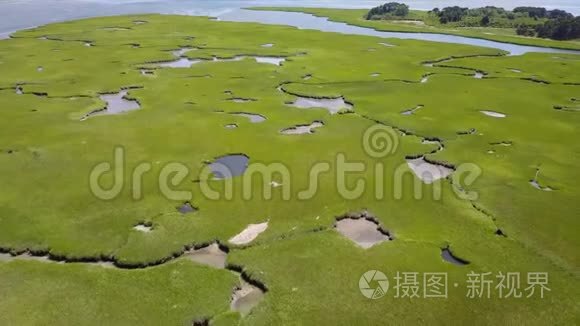 鳕鱼角湿地空中影像视频