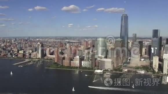 纽约市曼哈顿金融区视频