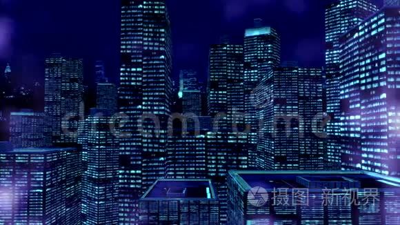 卡通城市之夜视频