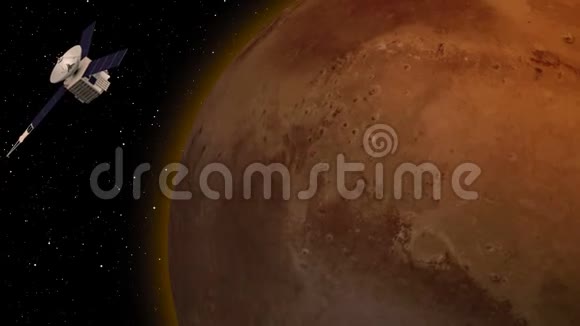 环绕火星大气层的卫星视频的预览图