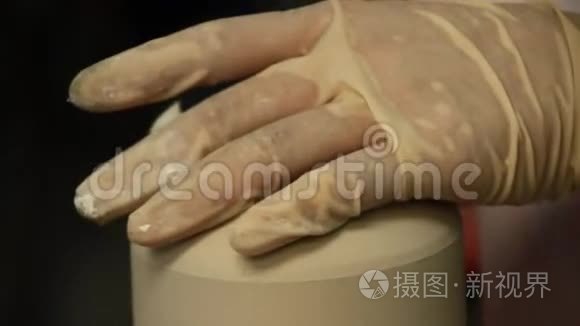 手工制作艺术陶器视频