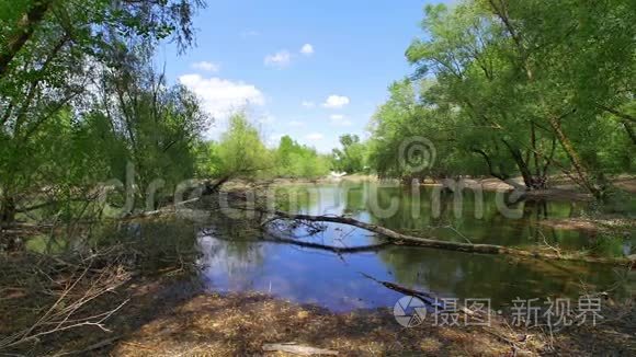 湖泊的超宽景观全景