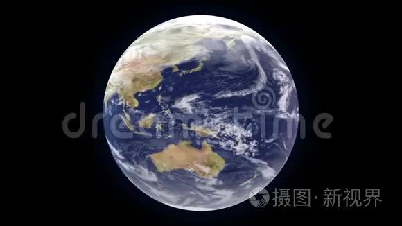 地球宇宙空间世界地球仪视频