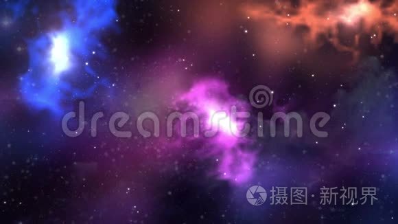 超高高清抽象星云创意星系背景视频