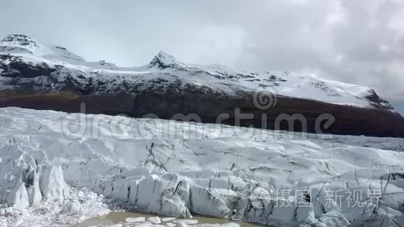 冰岛的冰川视频