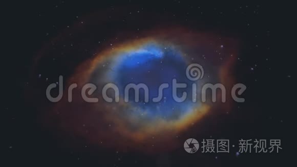 螺旋星云独特的粒子娱乐视频