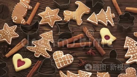 圣诞节自制姜饼饼干视频