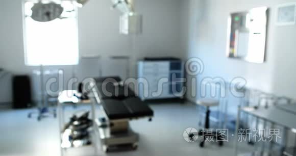 现代手术室的设备和医疗设备视频
