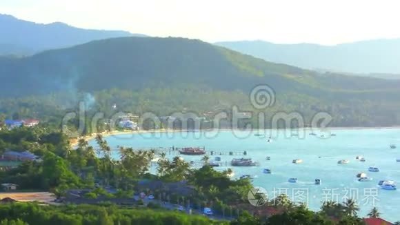 萨梅岛从山到海的壮观景色视频