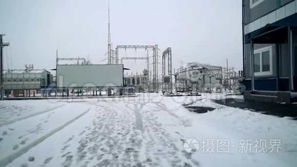 冬天的发电站