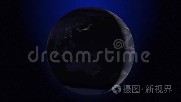 地球宇宙空间世界地球仪视频