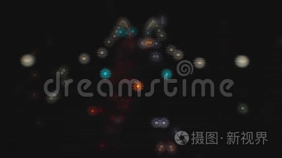 东京霓虹灯城夜街的博克