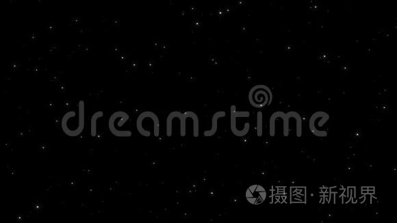 繁星闪烁的夜空视频