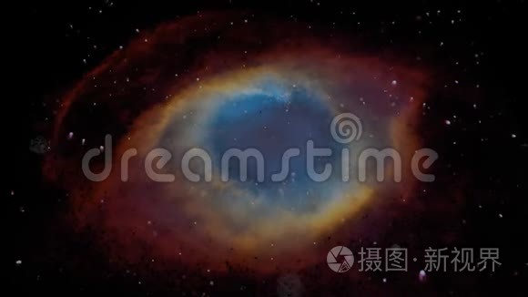 螺旋星云独特的粒子娱乐视频