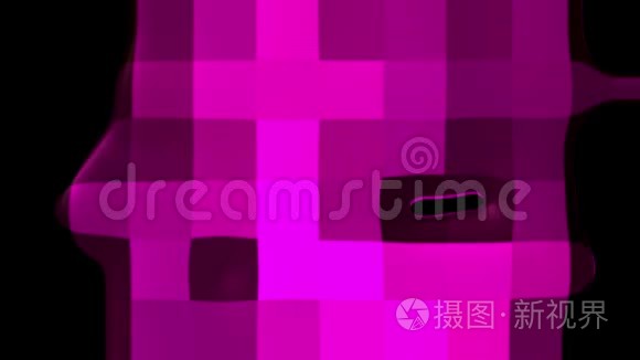 抽象油漆泄漏液体像素背景新质量通用动态动画彩色欢乐视频