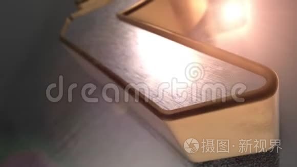 金融背景与闪亮的3D卢比图标动画与深度领域