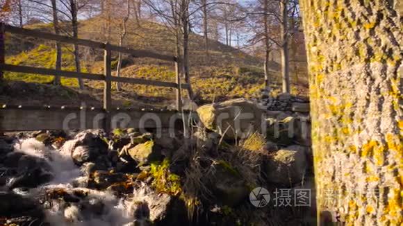 秋天的乡村风景视频