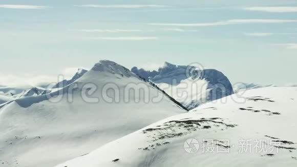 挪威西部的阿尔卑斯山视频