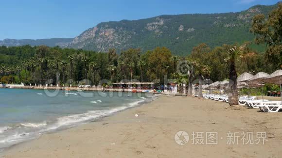土耳其阿卡卡，海滩，日光浴，日常生活暑假旅游目的地