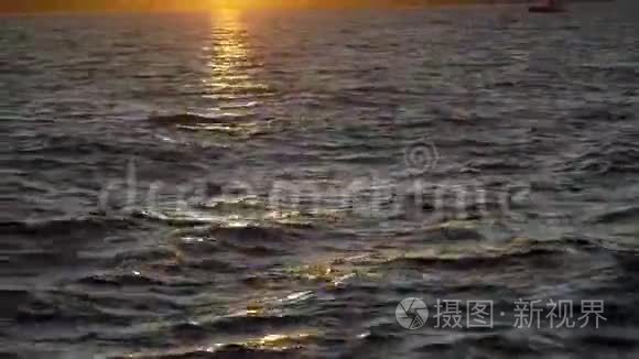 海上日落视频
