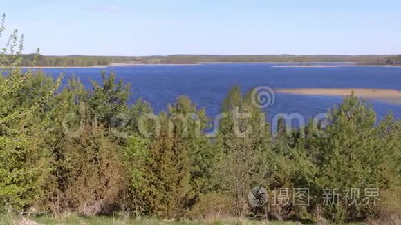 布拉斯拉夫湖的夏季景观视频