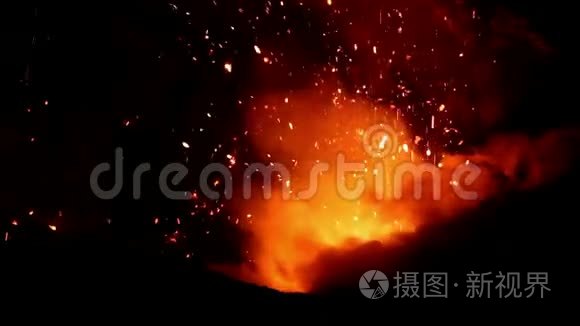 瓦努阿图火山爆发视频