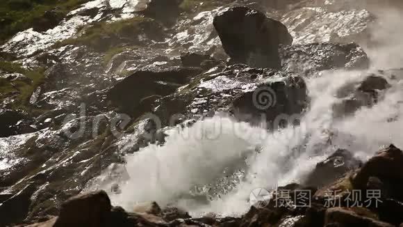 奥地利山瀑布视频