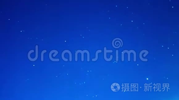 星空时间在夜晚流逝视频