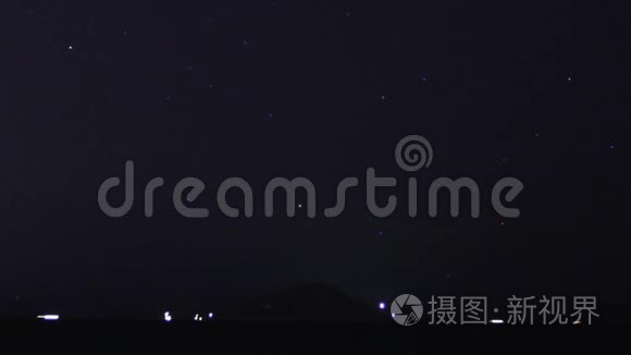 星光下的海滩视频