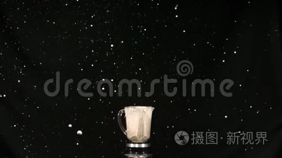 起泡苏打水泡沫视频