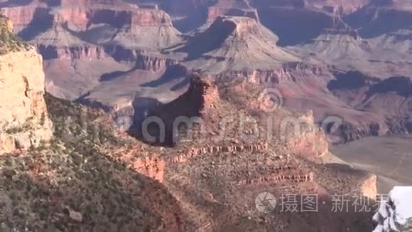 大峡谷冬季风景动物园视频