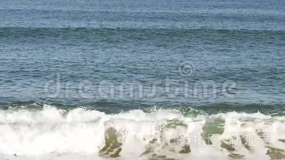 海浪海洋海景慢镜头视频