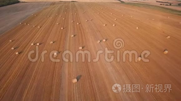 田里的干草堆