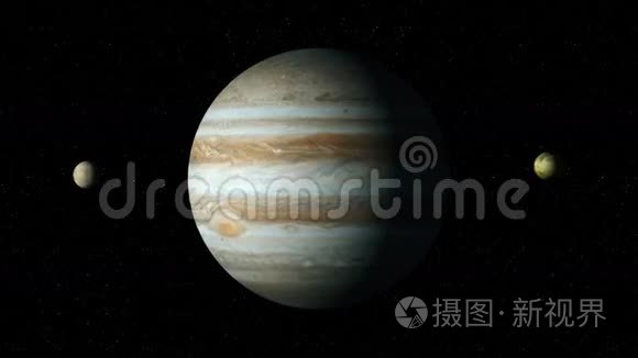 木星和卫星视频