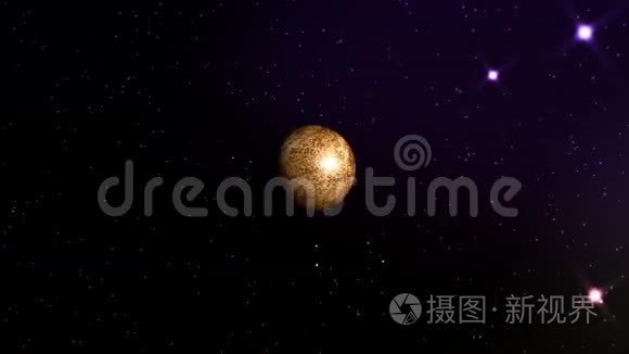 太阳系行星上的太空旅行视频