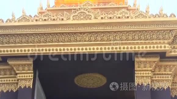 参观柬埔寨金边国王宫视频