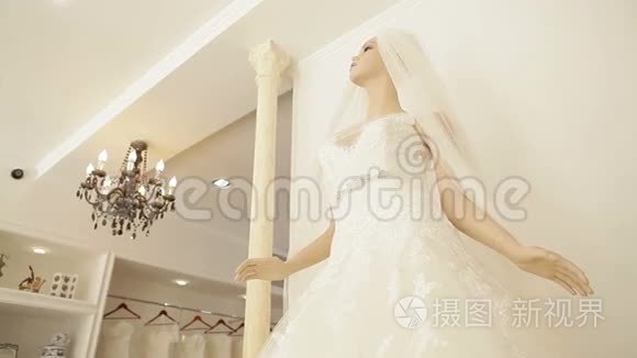 新娘精品店的婚纱视频