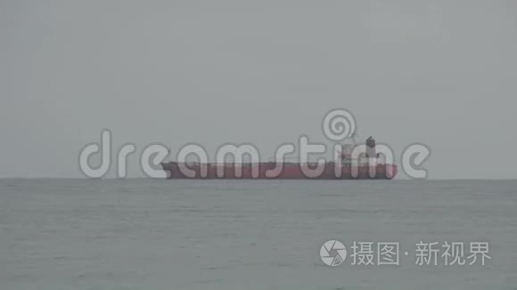 海上货船视频