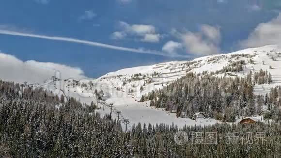 奥地利阿尔卑斯山滑雪胜地