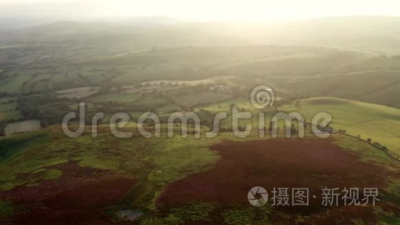 日落时俯瞰风景名胜