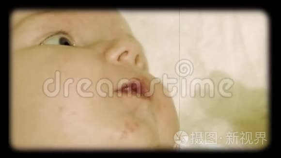 新生婴儿造型在卷轴电影视频